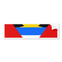 Antigua Flag bumper stickers by coolcountry Antigua Flag bumper stickers