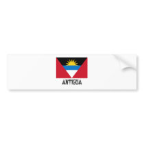 Antigua Flag bumper stickers by flagshirt Antigua Flag bumper stickers