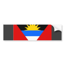 Antigua Flag bumper stickers by coolcountry Antigua Flag bumper stickers