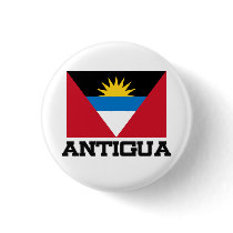 Antigua Flag buttons by tshirtshirts Antigua Flag buttons