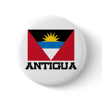 Antigua Flag buttons by tshirtshirts Antigua Flag buttons