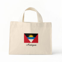 Antigua Flag Design Canvas Bags