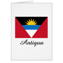Antigua Flag Design Greeting Cards