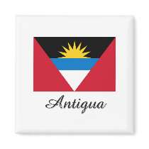 Antigua Flag Design magnets