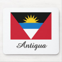 Antigua Flag Design mousepads by flagshirt Antigua Flag Design mousepads