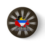Antigua Flag Map 2.0 Pin