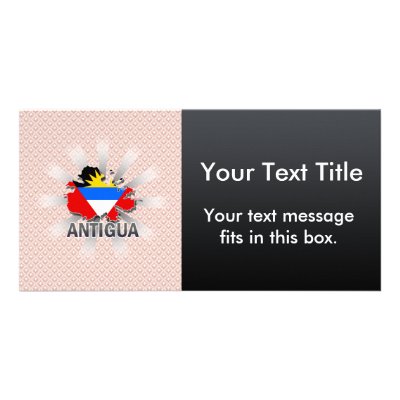 Antigua Flag Map 2.0 Photo Greeting Card by representmycountry