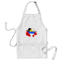 Antigua flag map apron