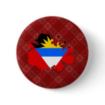 Antigua Flag Map full size Pinback Buttons