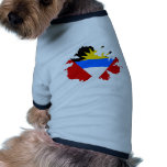 Antigua Flag Map full size Pet Shirt