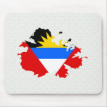 Antigua Flag Map full size Mousepads