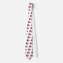 Antigua Flag Map full size Custom Tie