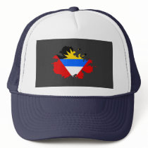 Antigua flag map hat
