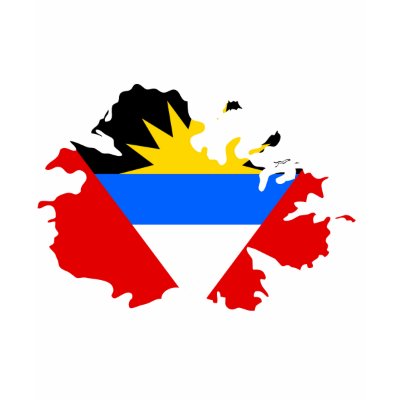 Antigua flag map t shirts by FlagStore