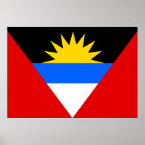Antigua Flag Posters