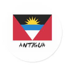 Antigua Flag stickers by flagshirt Antigua Flag stickers