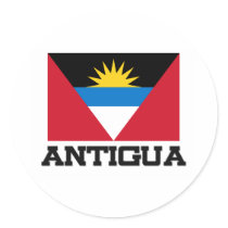 Antigua Flag stickers by tshirtshirts Antigua Flag stickers