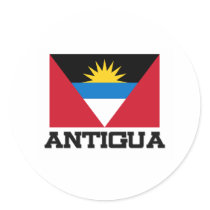 Antigua Flag stickers by tshirtshirts Antigua Flag stickers