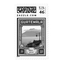 Antigua Guatemala - Volcano - lamp Postage Stamps