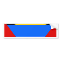 Antigua High quality Flag Bumper Sticker