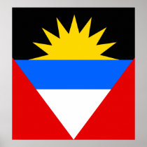 Antigua High quality Flag Print
