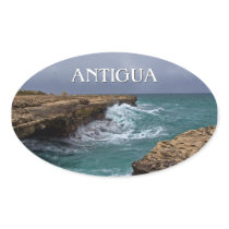 Antigua Island Seascape Sticker