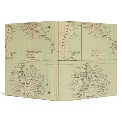Antigua Lithographed Map 3 Ring Binder by davidrumsey