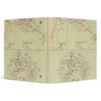 Antigua Lithographed Map 3 Ring Binder