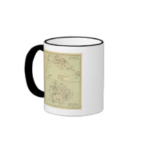 Antigua Lithographed Map Coffee Mugs