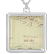 Antigua Lithographed Map Necklace