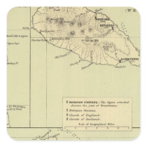 Antigua Lithographed Map Sticker