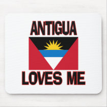 Antigua Loves Me mousepads by flagshirt Antigua Loves Me mousepads
