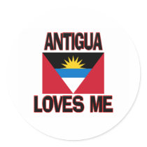 Antigua Loves Me stickers by flagshirt Antigua Loves Me stickers