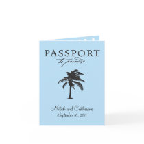 Antigua Passport Wedding Invitation Greeting Card