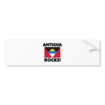 Antigua Rocks bumper stickers by flagshirt Antigua Rocks bumper stickers