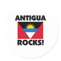 Antigua Rocks stickers by flagshirt Antigua Rocks stickers
