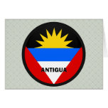 Antigua Roundel quality Flag Greeting Cards
