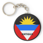 Antigua Roundel quality Flag Key Chains