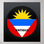 Antigua Roundel quality Flag Posters