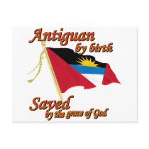 Antiguan by birth saved by the grace of God Post Card