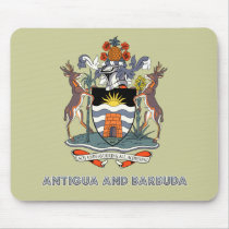Antiguan Emblem mousepads by FlagStore Antiguan Emblem mousepads