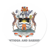 Antiguan Emblem stickers by FlagStore Antiguan Emblem stickers