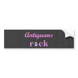 Antiguans Rock - Cute Pink Bumper Sticker