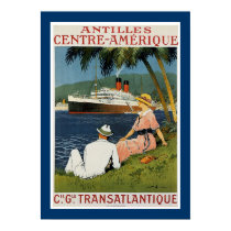 Antilles Centre Amerique Poster posters by RetroCommunications Antilles Centre Amerique Poster posters