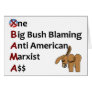 AntiObama Greeting Card