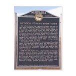 Antioch, Nebraska historical marker postcards