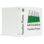 Antioquia Waving Flag with Name Vinyl Binder