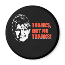 ANTIPALIN FACE THANKS BUT NO THANKS REFRIGERATOR MAGNETS