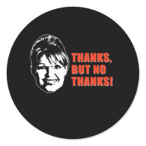ANTIPALIN FACE THANKS BUT NO THANKS ROUND STICKERS
