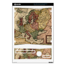 Antiquarian 1721 Map of Europe by Herman Moll Skins For The Xbox 360 S